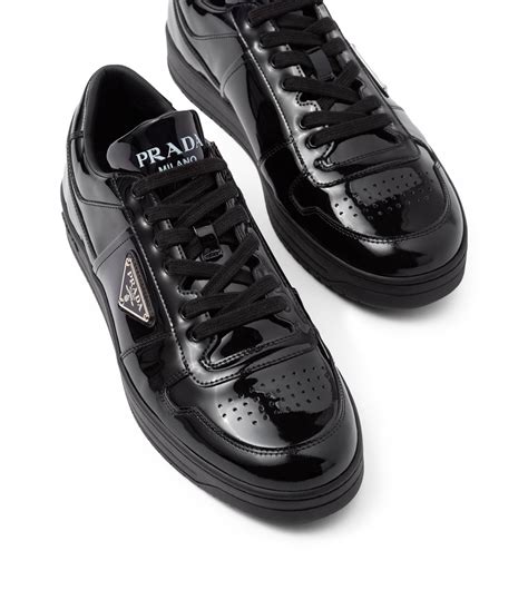 prada downtown patent sneakers.